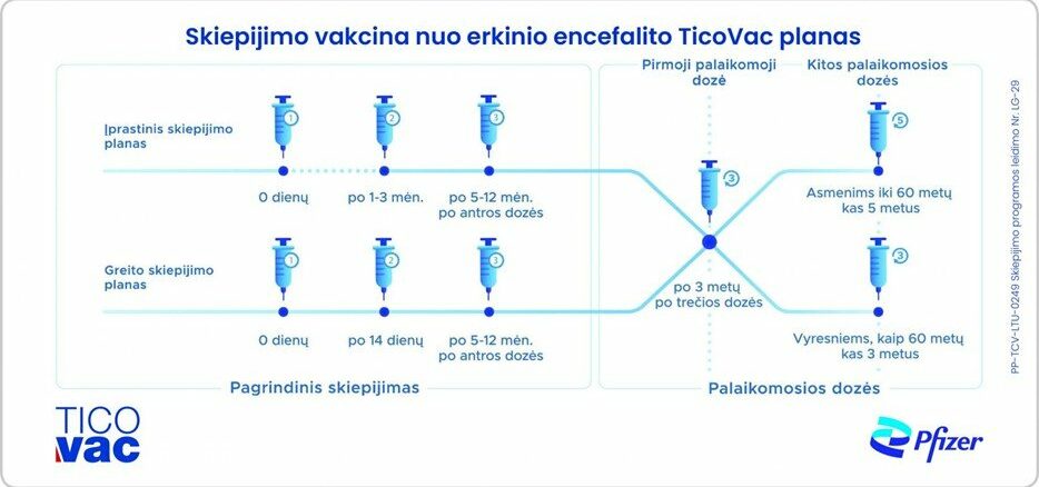 Skiepai nuo erkinio encefalito Kaune: Kaip pasiskiepyti be eilės ir registracijos?