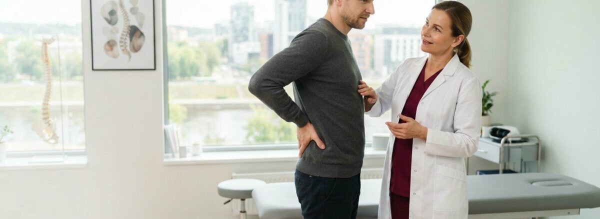 Ūmus nugaros skausmas: ką daryti ir kada kreiptis į gydytoją?